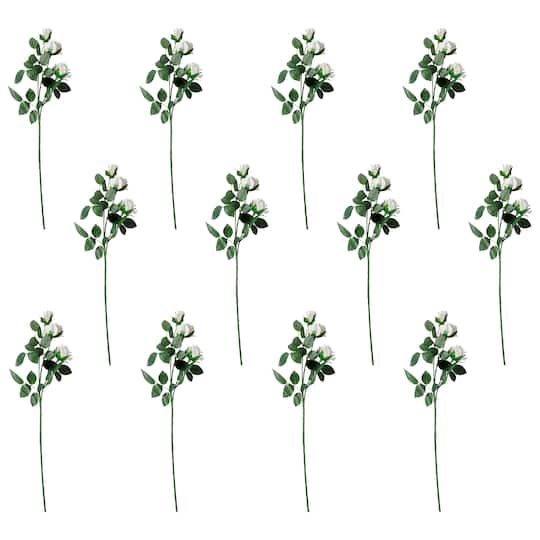12 Pack: Ivory Sweetheart Rose Spray by Ashland®